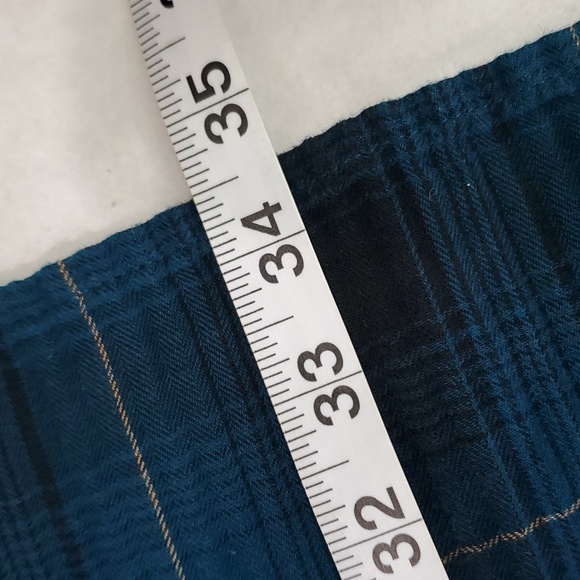 J. Jill Shirt Dress Plaid Floral Cotton Gauzy Button Front Flip Cuff Pockets MP - Picture 11 of 13